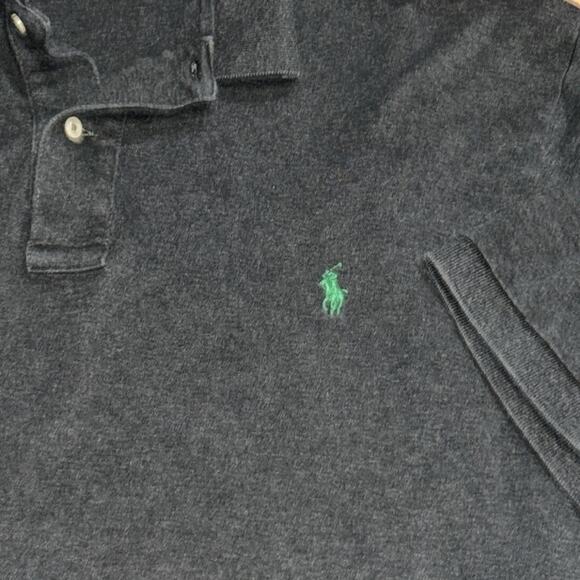 Mens Polo Ralph Lauren Gray Polo Size XLT - Picture 3 of 5